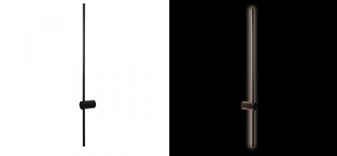 Бра светодиодное Trumpet Tube Fully Black