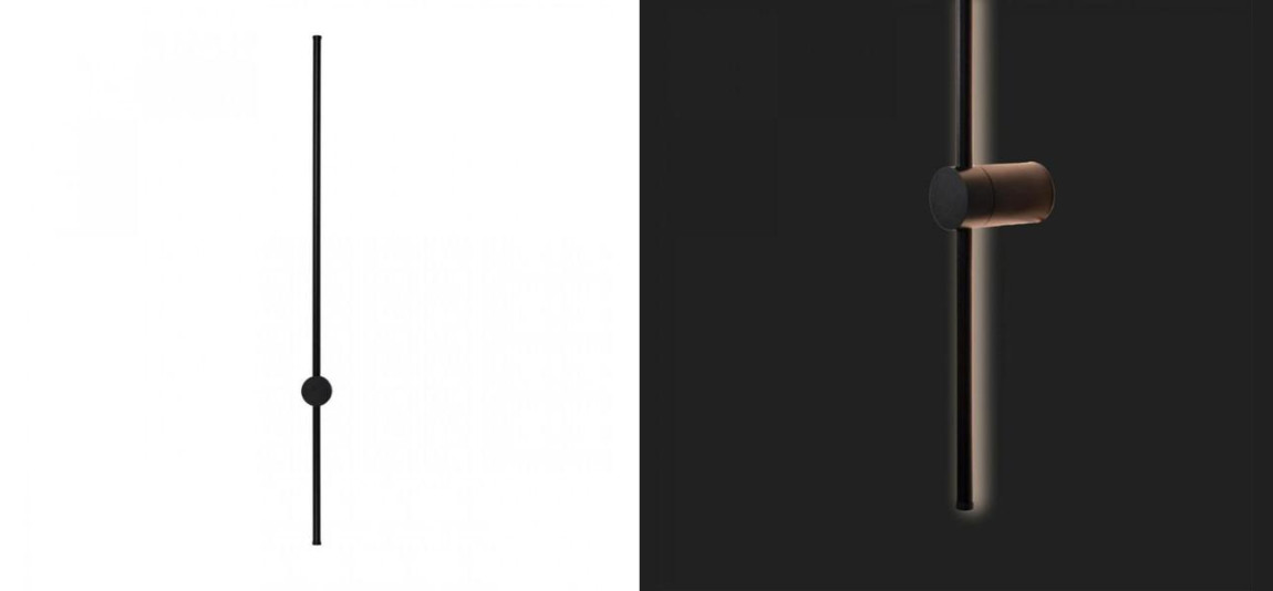 Бра светодиодное Trumpet Tube Fully Black