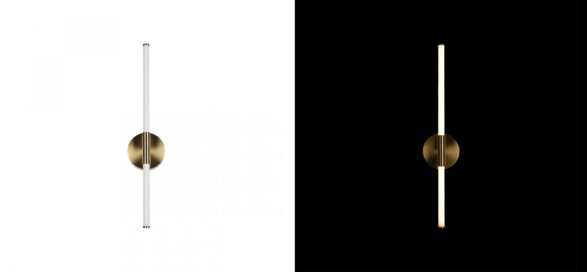 Бра светодиодное Trumpet Tube Gold 60 см