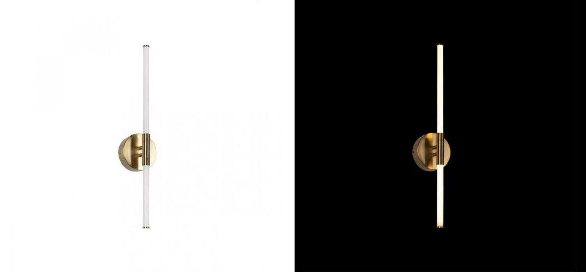 Бра светодиодное Trumpet Tube Gold 60 см