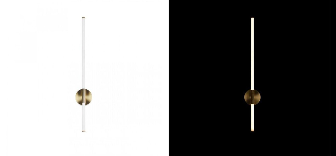 Бра светодиодное Trumpet Tube Gold 80 см