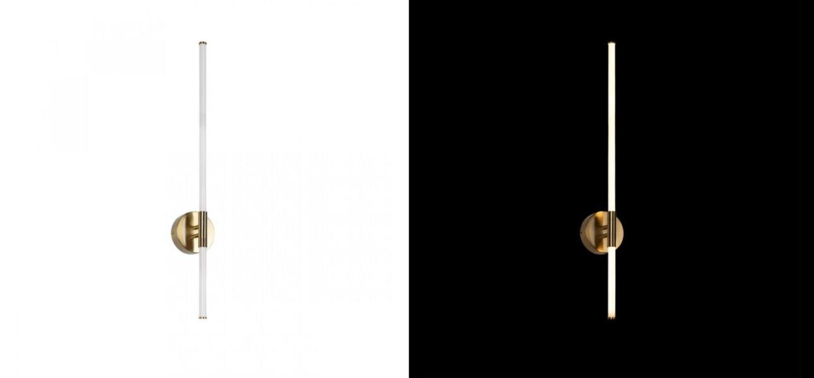 Бра светодиодное Trumpet Tube Gold 80 см