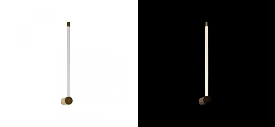 Бра светодиодное Trumpet Tube Gold bottom