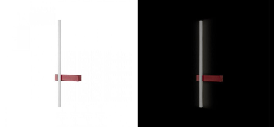 Бра светодиодное Trumpet Tube Red 60 см