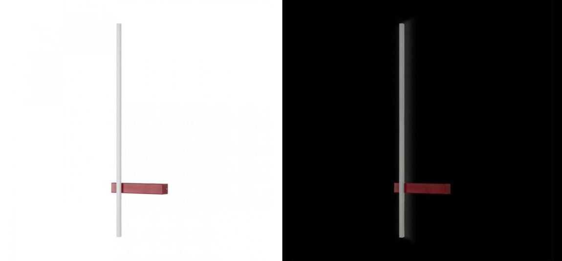 Бра светодиодное Trumpet Tube Red bottom