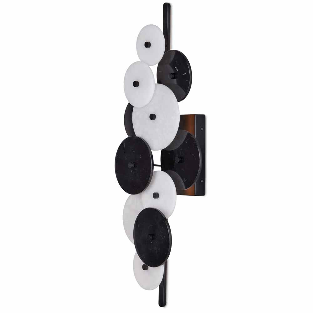 Бра светодиодное из черно-белых дисков Contrast Sample