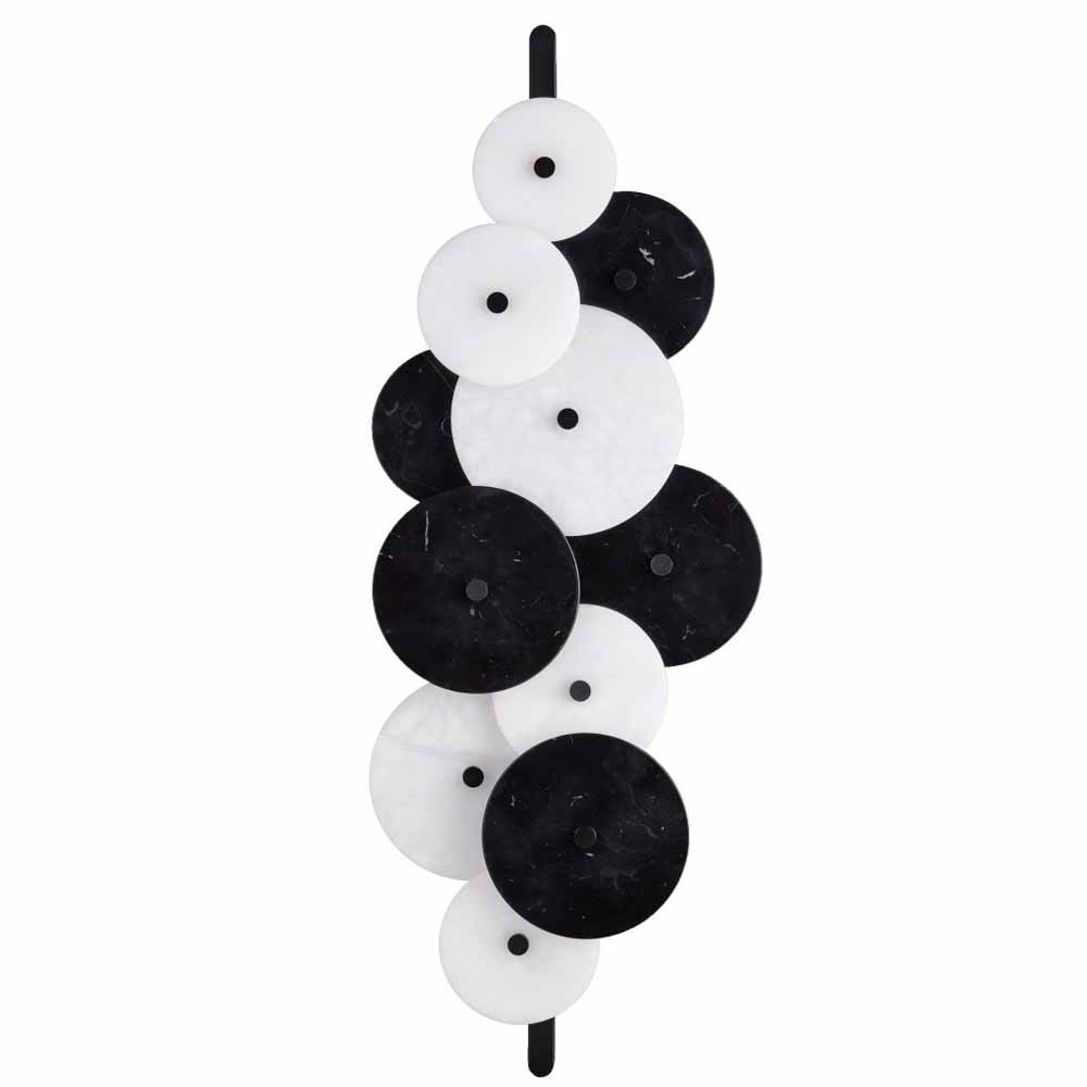 Бра светодиодное из черно-белых дисков Contrast Sample