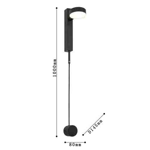 Бра светодиодное с круглым плафоном в форме таблетки Maxine Light