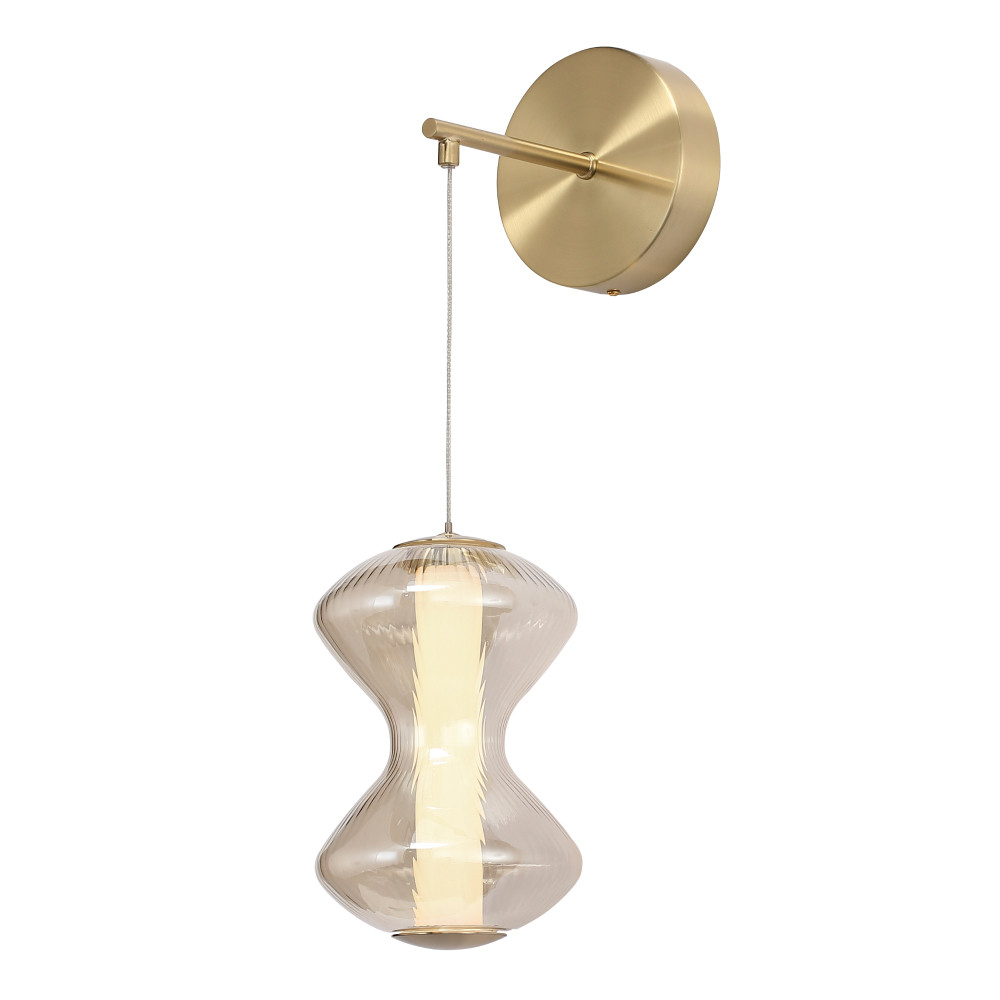 Бра светодиодное с стеклянным волнообразным плафоном Amphora of Light