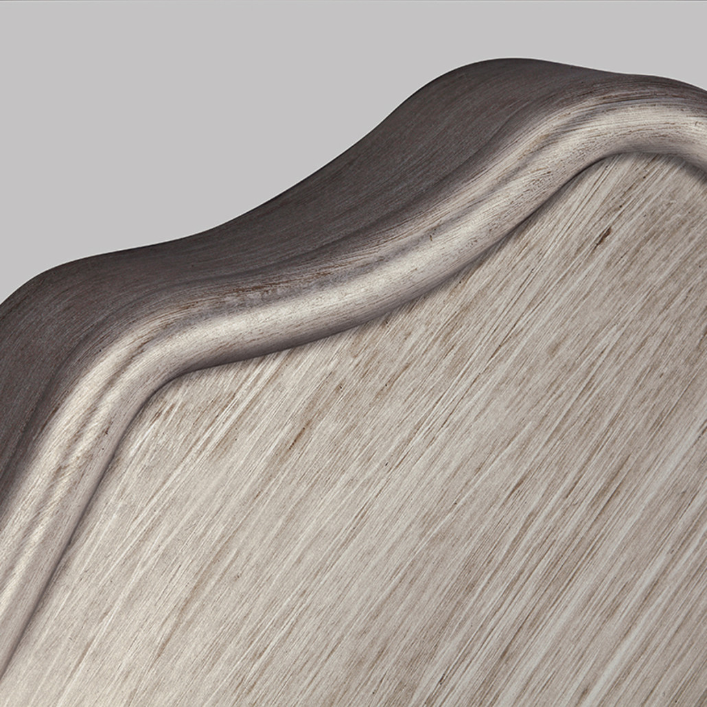 Бра серебрянного цвета с лампой в виде свечи на изогнутой ножке Feiss