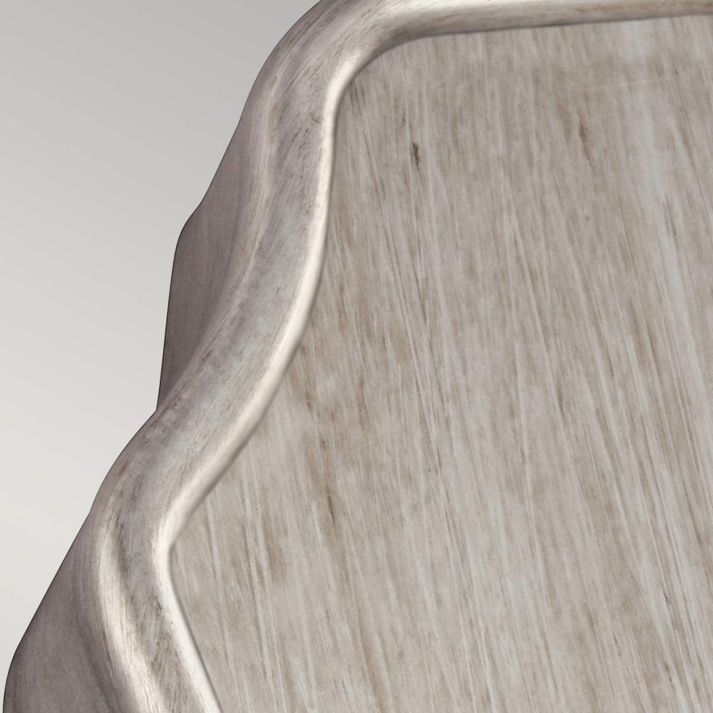 Бра серебрянного цвета с лампой в виде свечи на изогнутой ножке Feiss