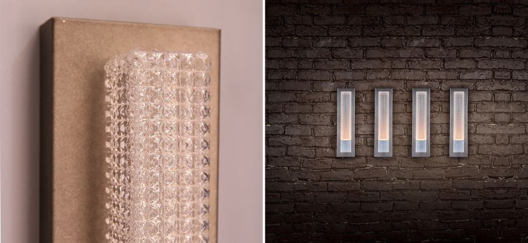 Бра серебряного цвет с черной патиной Titanium