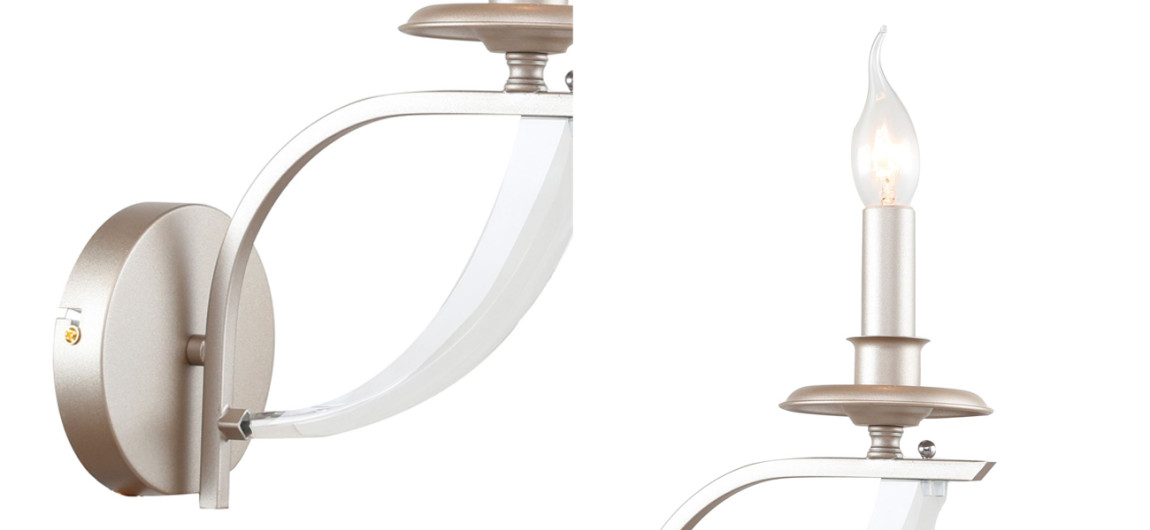 Бра серебряного цвета Old Castle