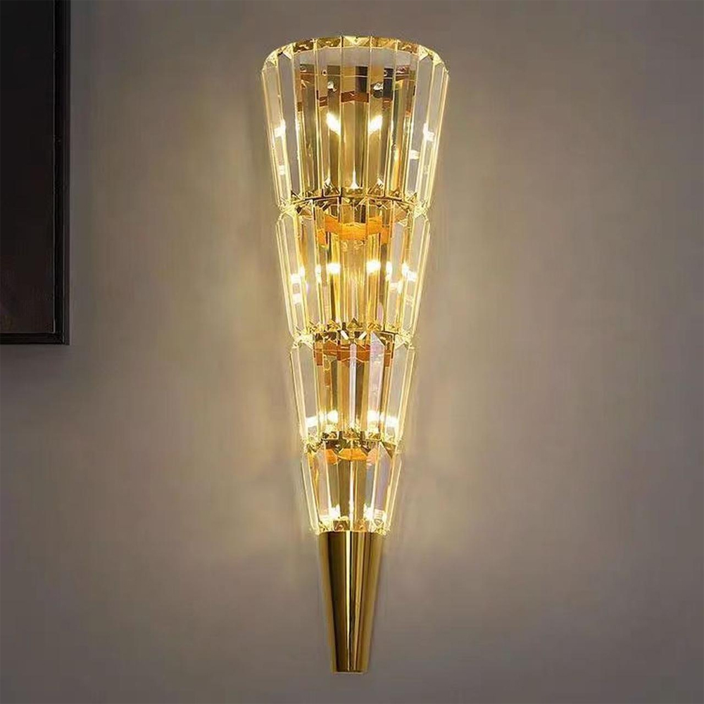 Бра стеклянное в форме конуса Copper Light