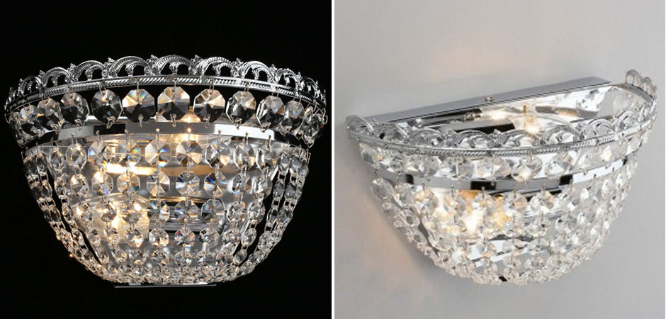 Бра Хрустальное Agava Chrome