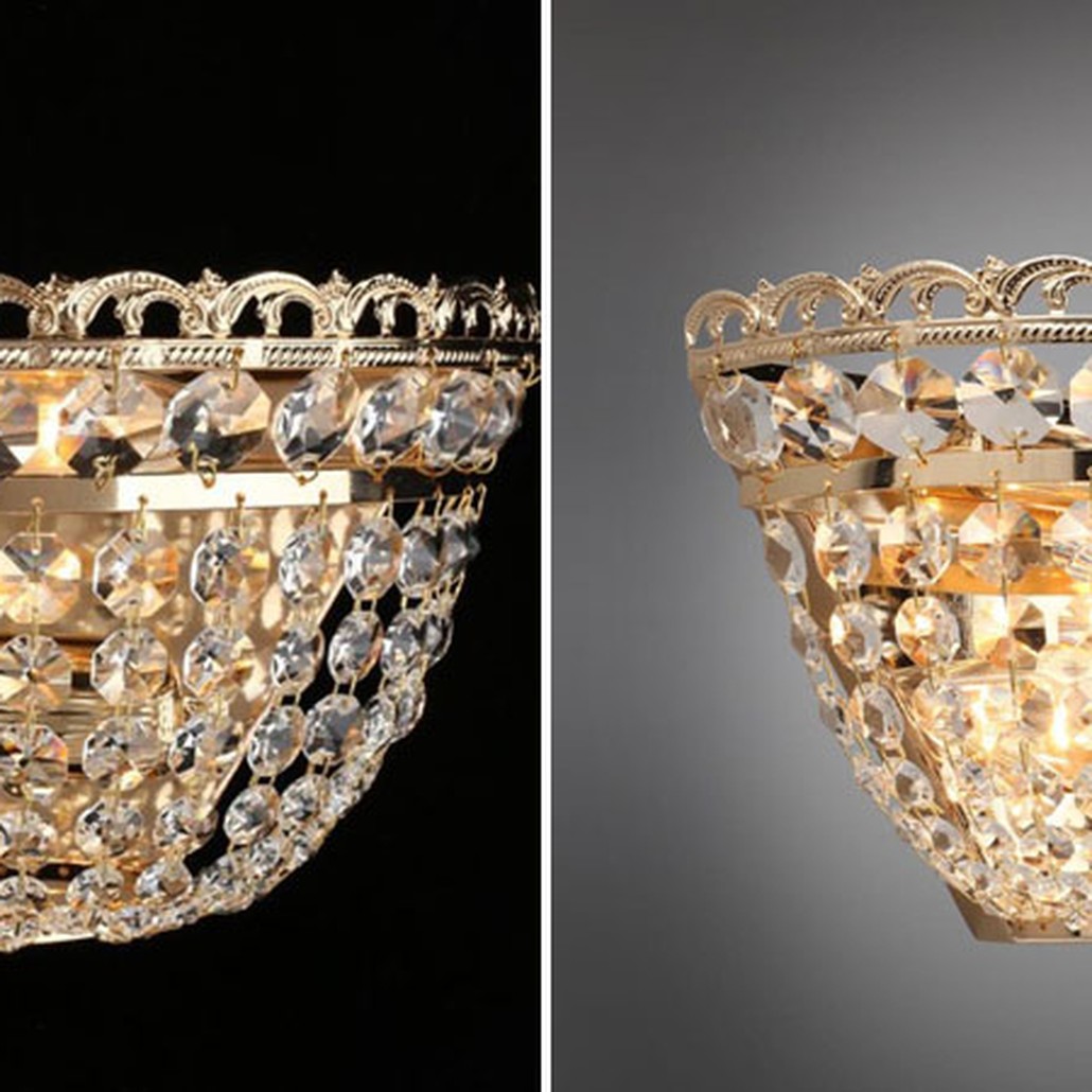 Бра Хрустальное Agava Gold