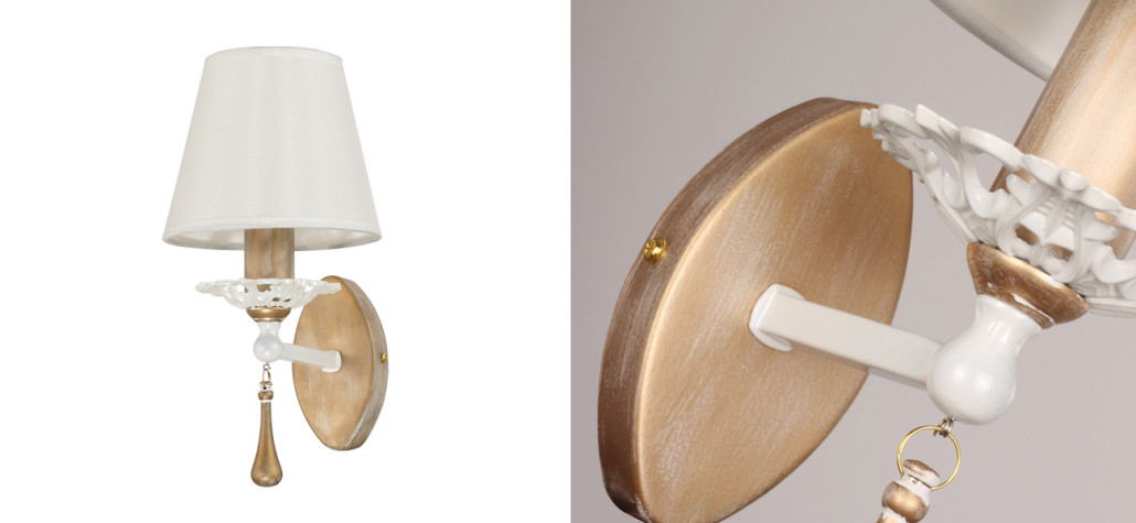 Бра цвета  античное золото BATISTE