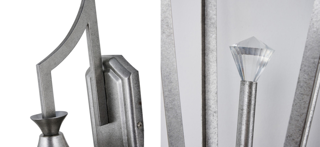 Бра цвета античного серебра Fanarion