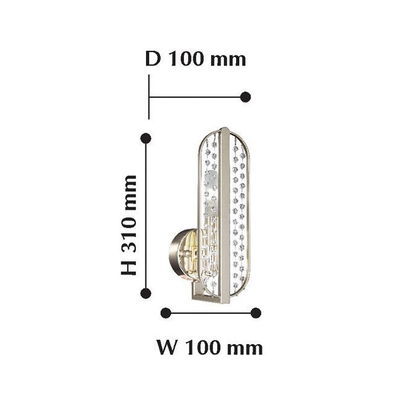 Бра цвета золотистого шампанского PERRINE