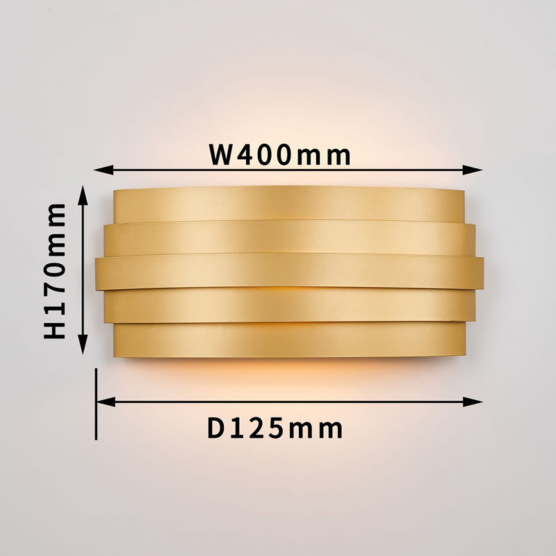 Бра цвета матового золота Monolith