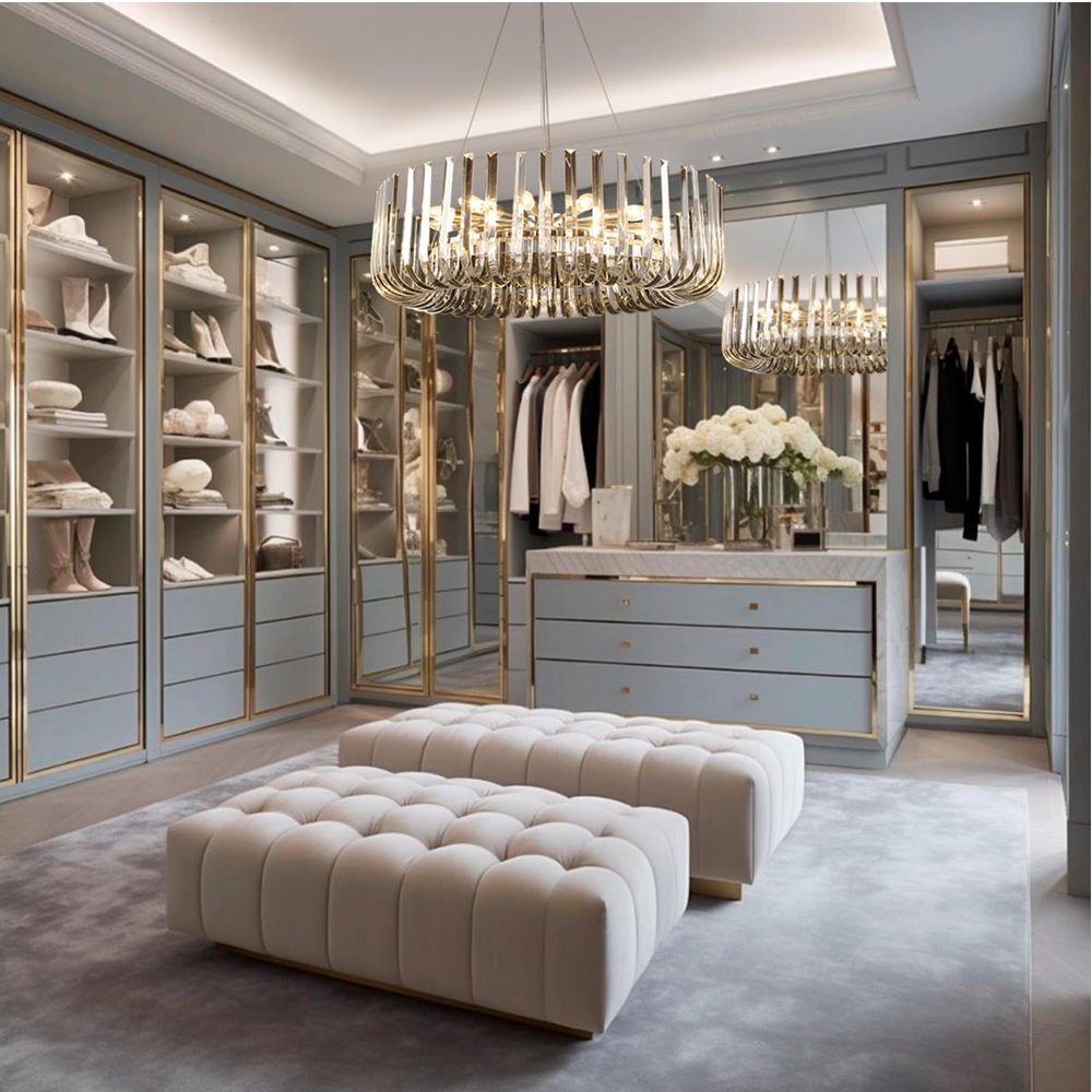 Бра цвета никель с изогнутыми хрустальными элементами Radiant Ribbons