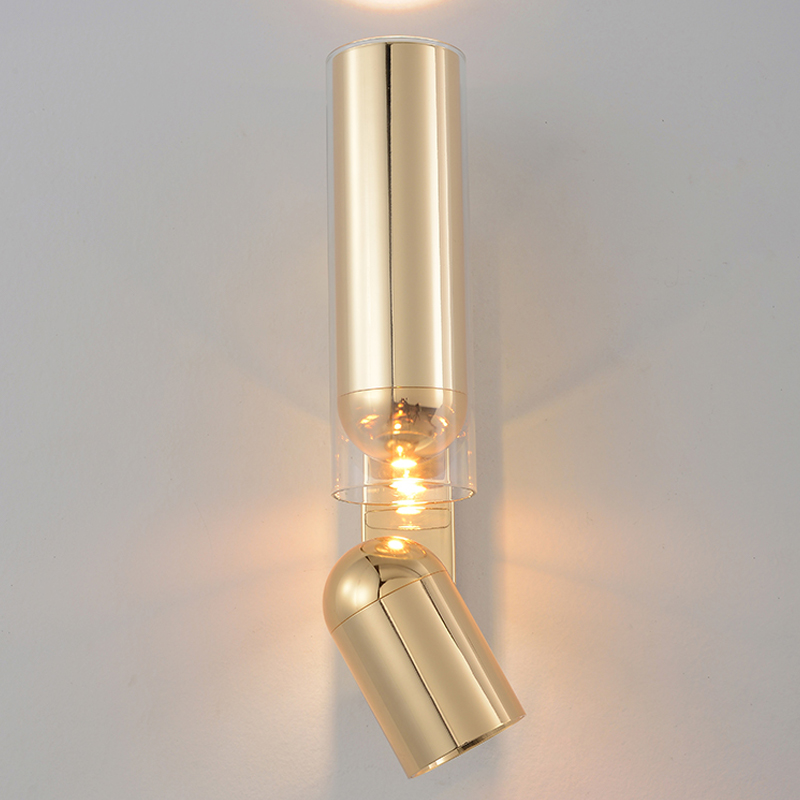 Бра цилиндрической формы из металла с поворотным плафоном Light maker studio