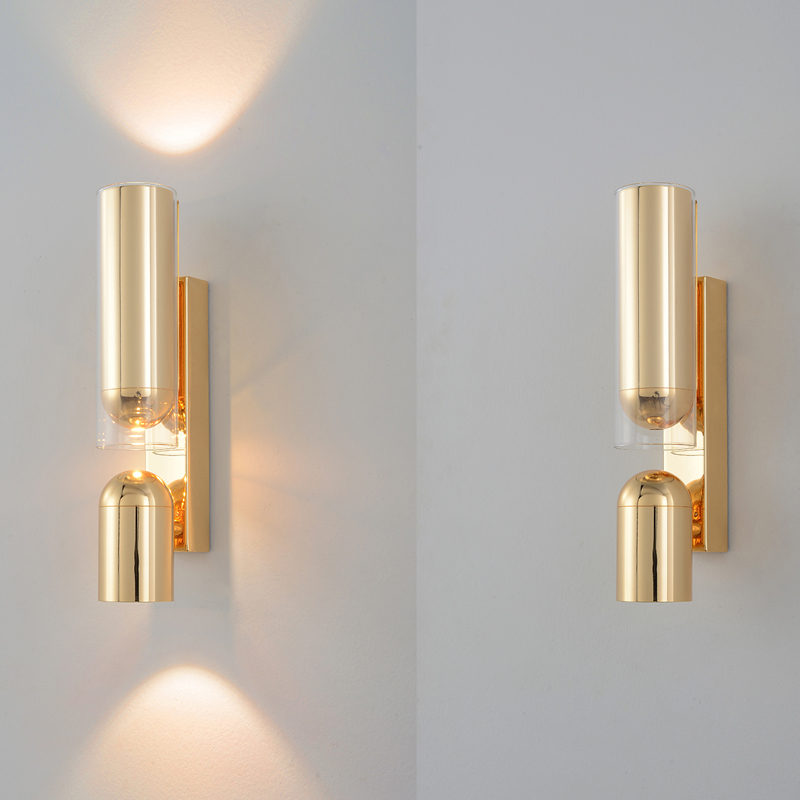 Бра цилиндрической формы из металла с поворотным плафоном Light maker studio