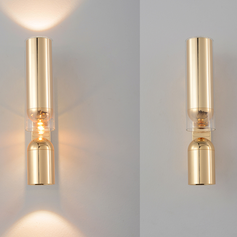 Бра цилиндрической формы из металла с поворотным плафоном Light maker studio