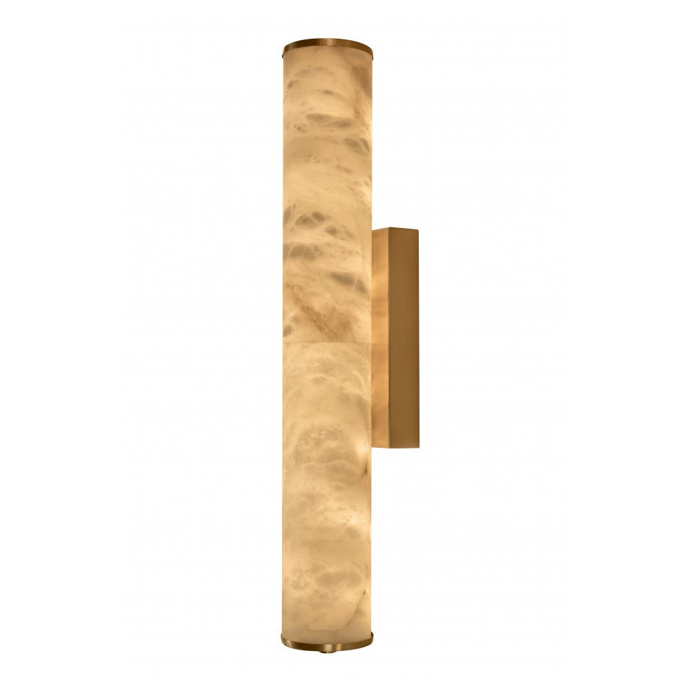 Бра цилиндрической формы из натурального алебастра Calcite Geometry