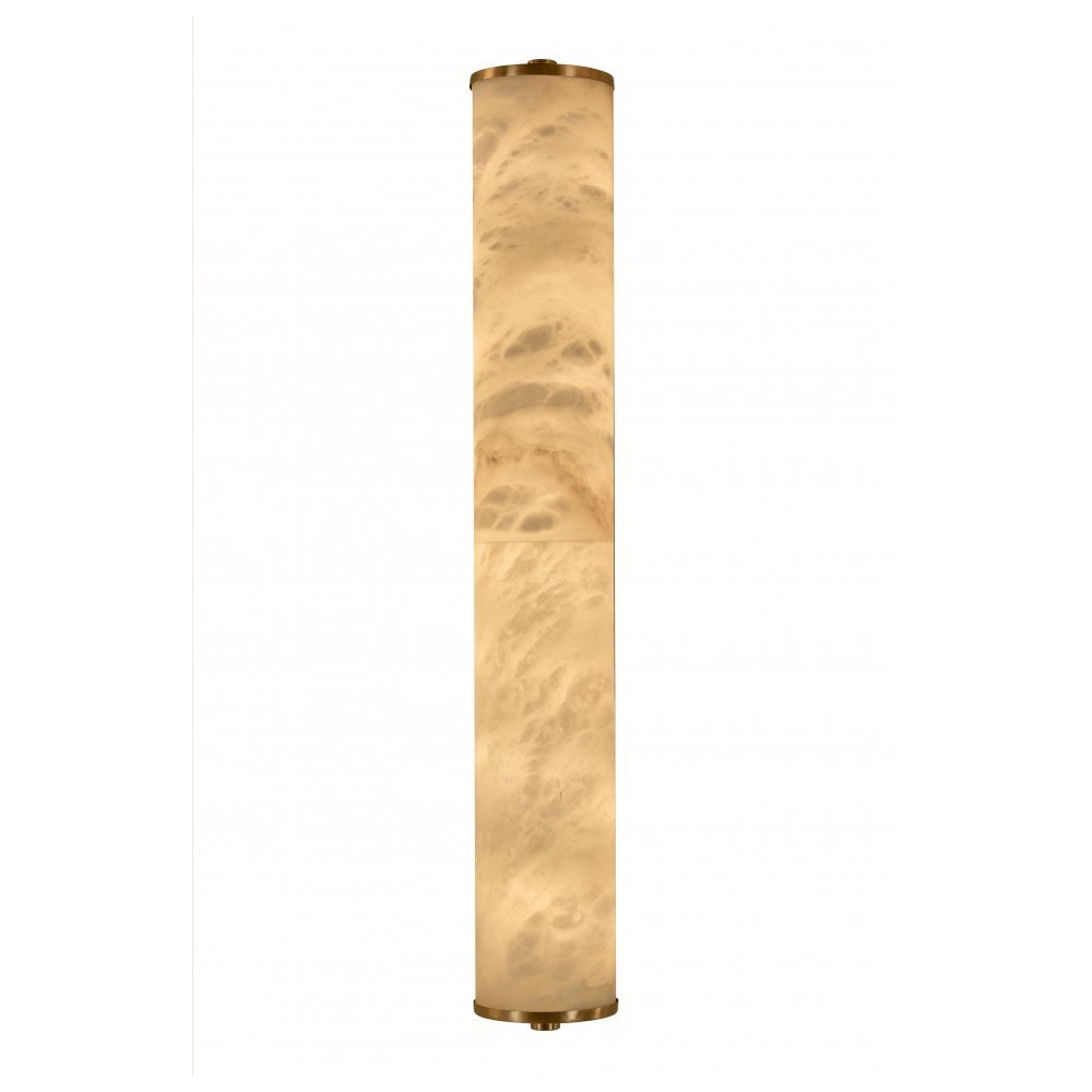 Бра цилиндрической формы из натурального алебастра Calcite Geometry