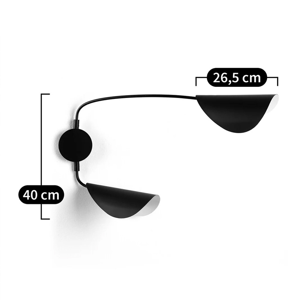 Бра черного цвета Aracea