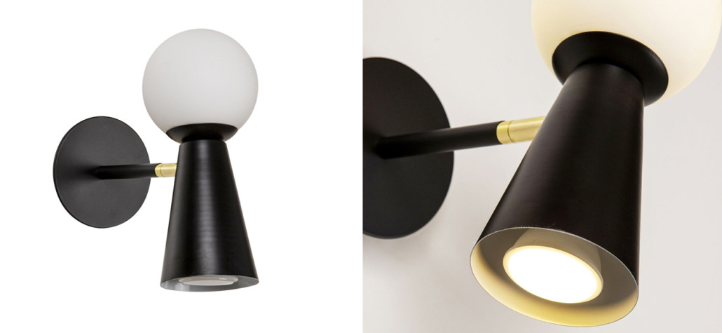 Бра черного цвета KLAXONS