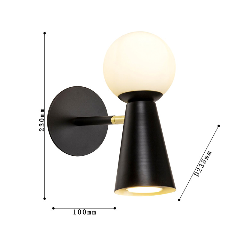 Бра черного цвета KLAXONS