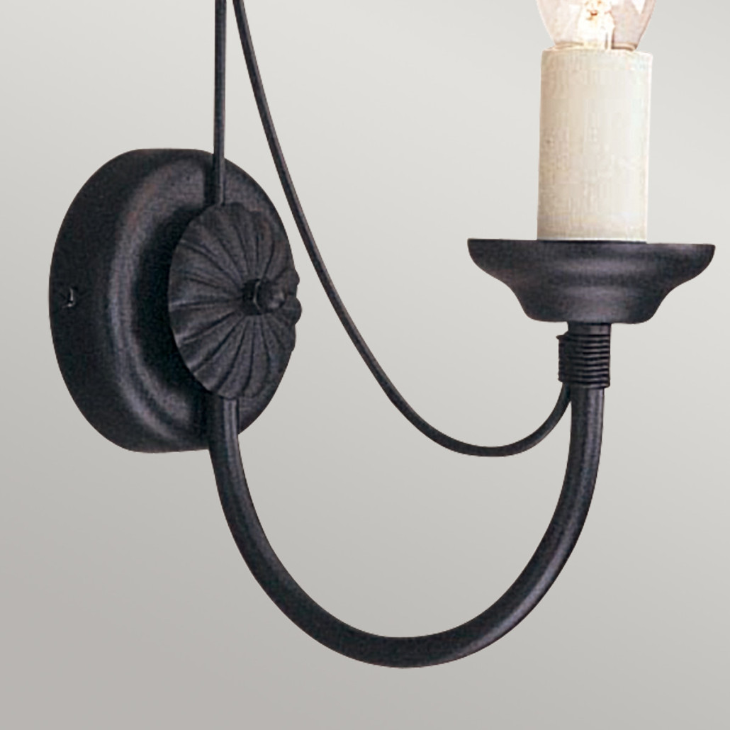 Бра черного цвета с лампой в форме свечи Elstead Lighting