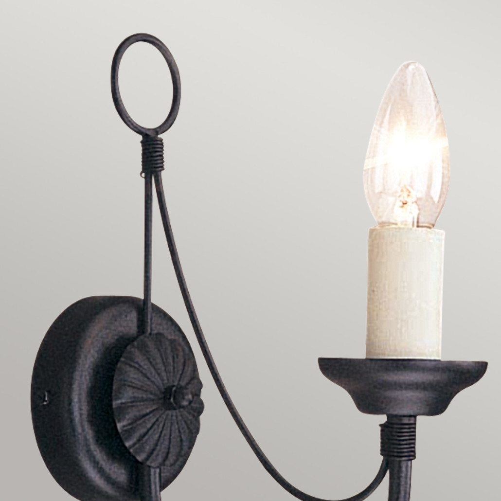 Бра черного цвета с лампой в форме свечи Elstead Lighting