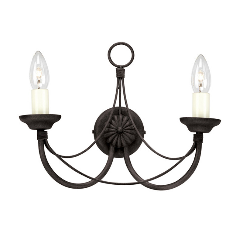 Бра черного цвета с лампой в форме свечи Elstead Lighting