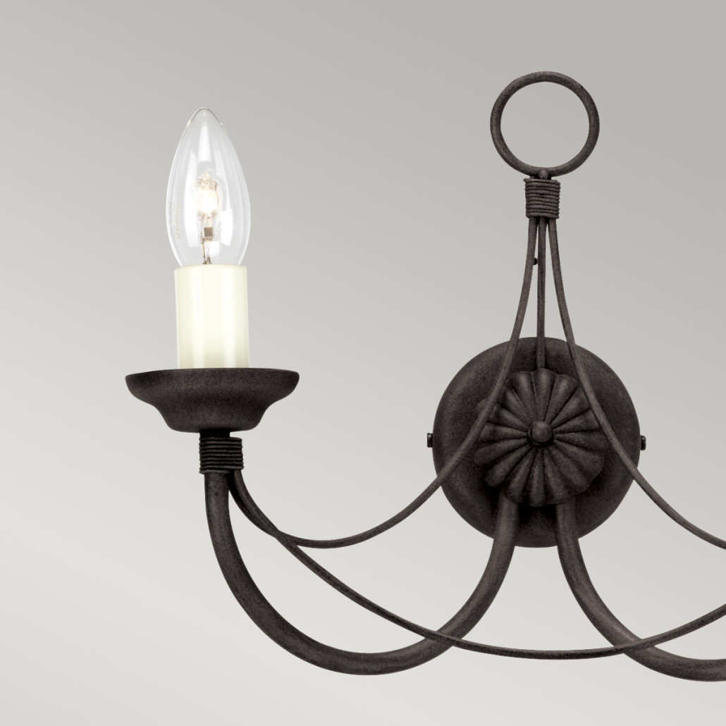 Бра черного цвета с лампой в форме свечи Elstead Lighting
