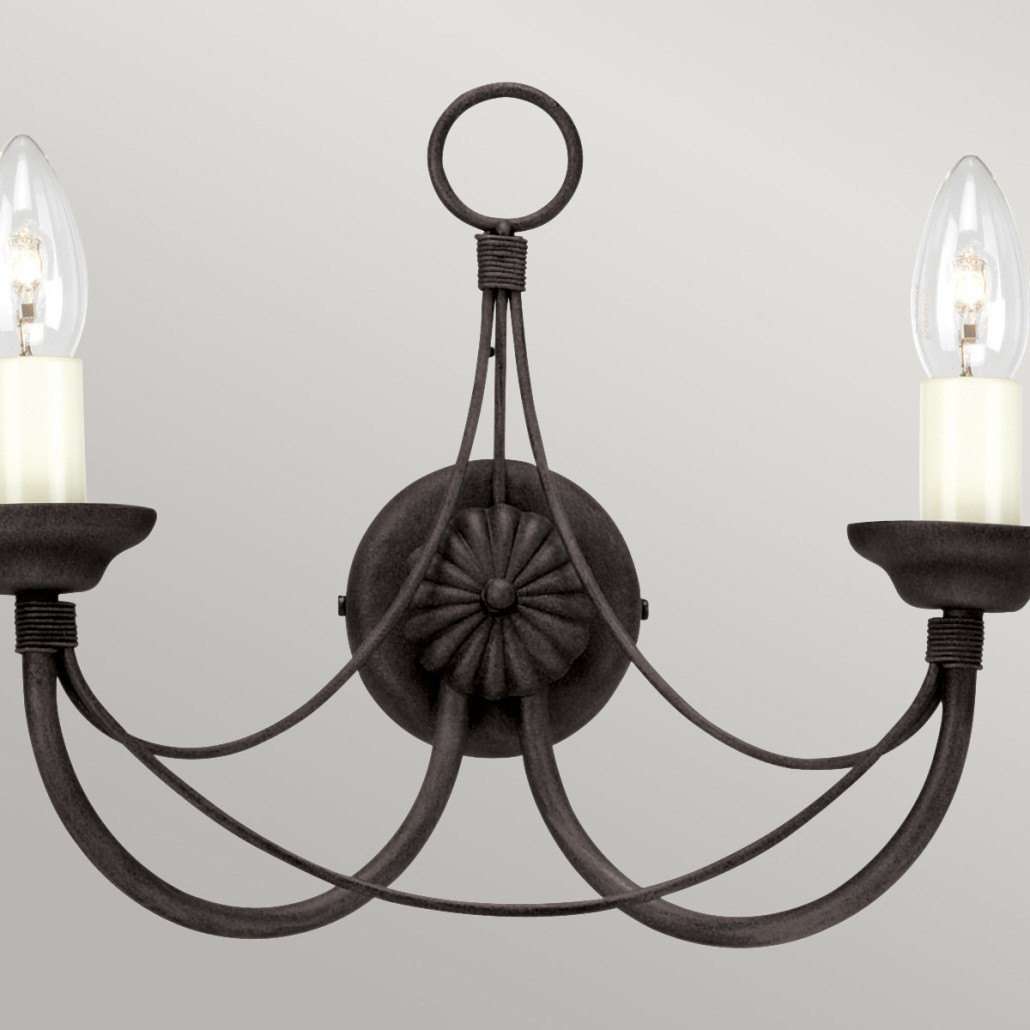 Бра черного цвета с лампой в форме свечи Elstead Lighting