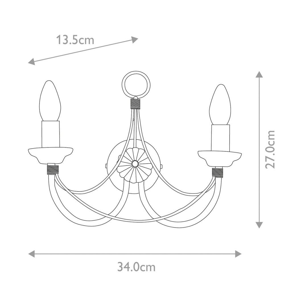 Бра черного цвета с лампой в форме свечи Elstead Lighting