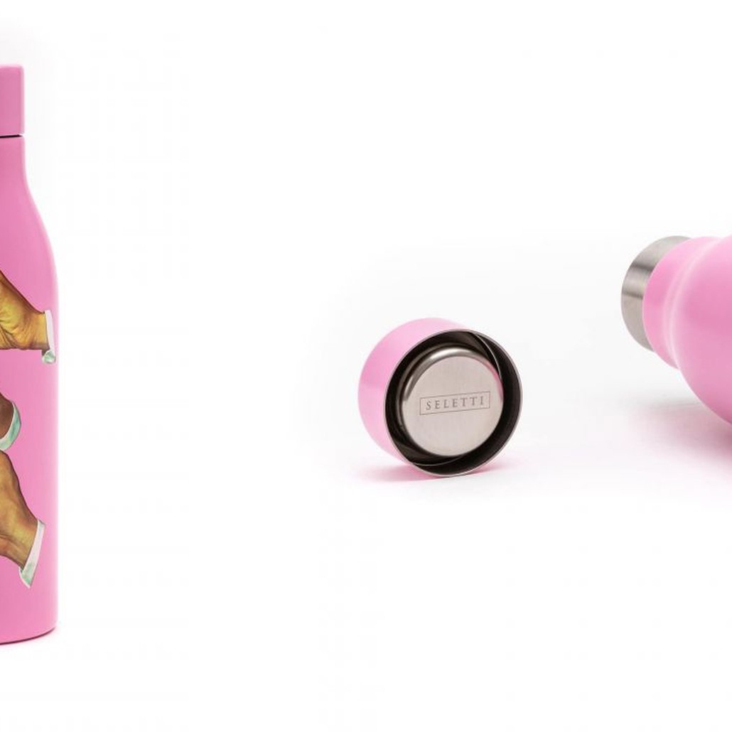 Бутылка Seletti Thermal Bottle Lipstick Pink