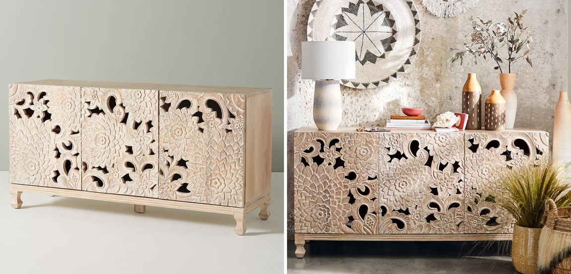 Буфет Handcarved Lotus Media Console