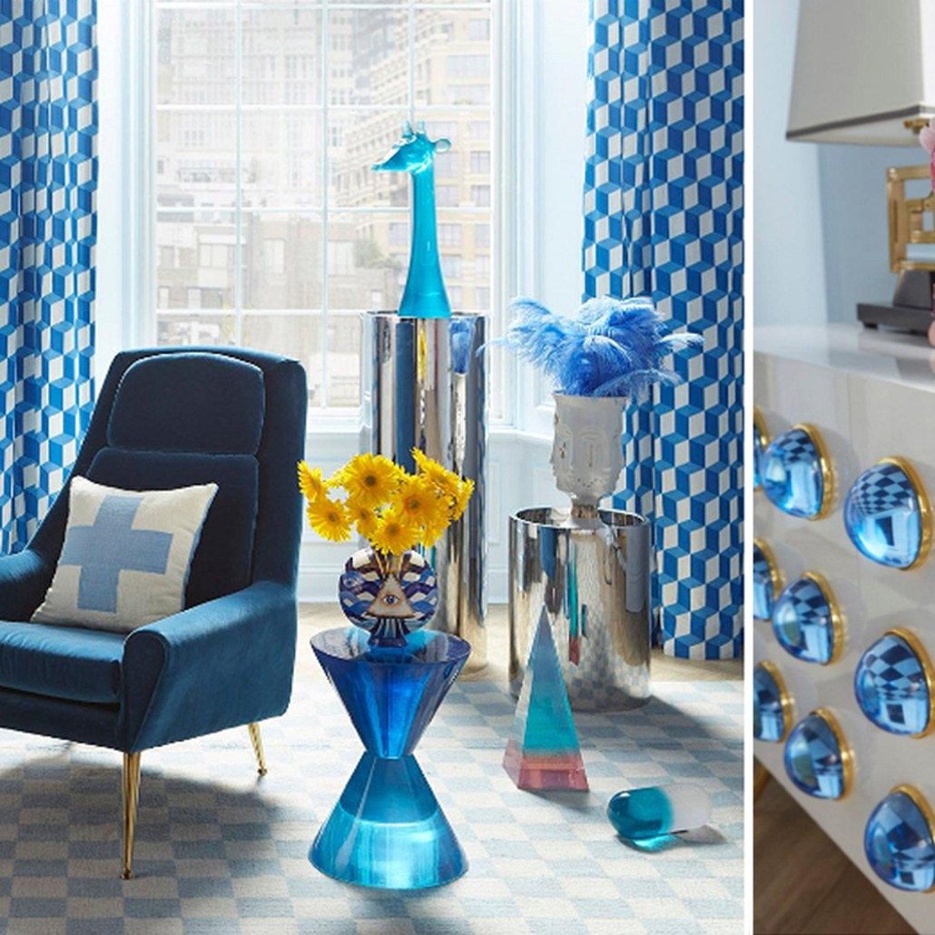 Буфет Jonathan Adler Globo Lucite Cabochon Cabinet