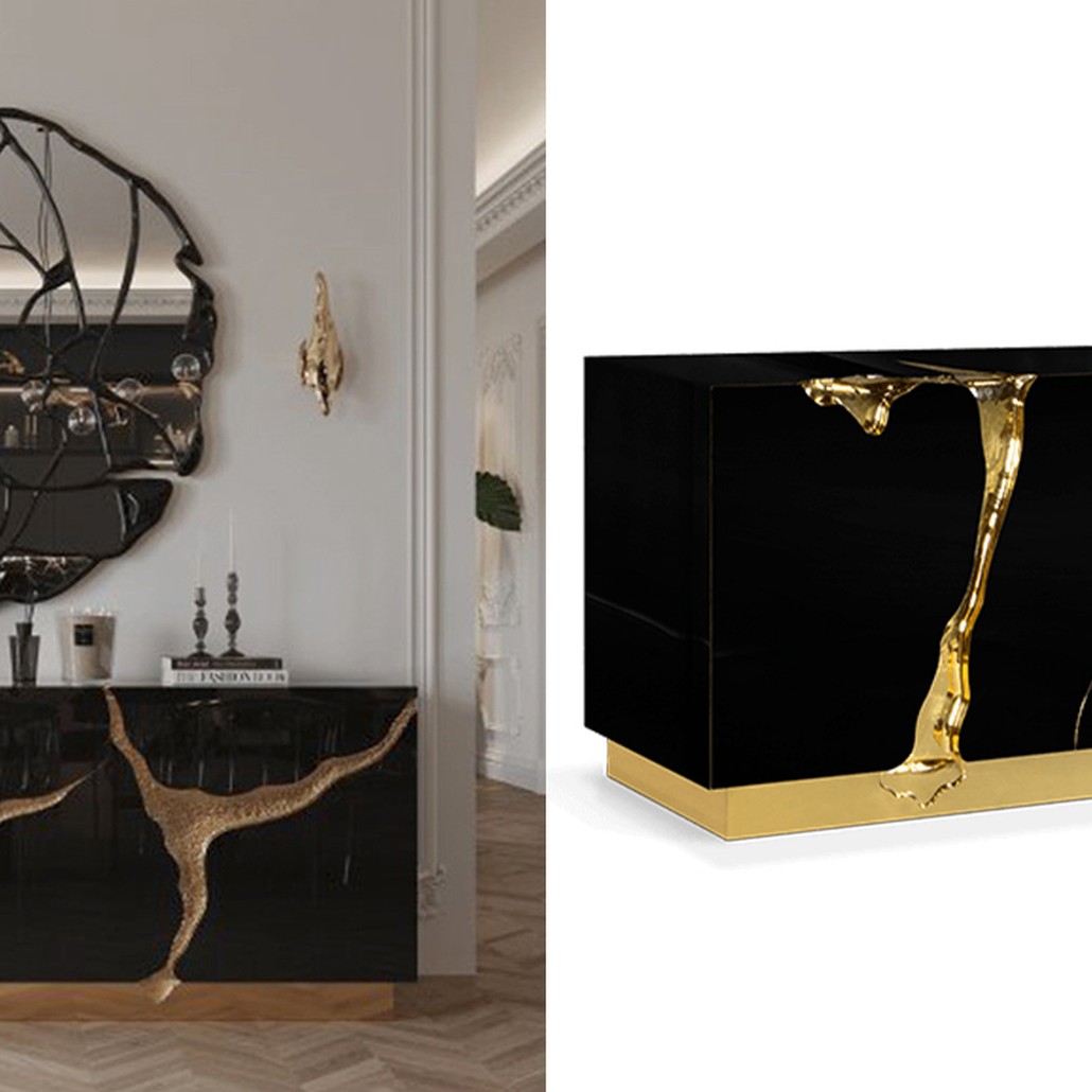 Буфет Modern Contemporary Lapiaz Sideboard Boca do Lobo Черный
