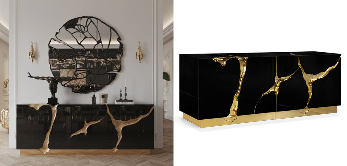 Буфет Modern Contemporary Lapiaz Sideboard Boca do Lobo Черный