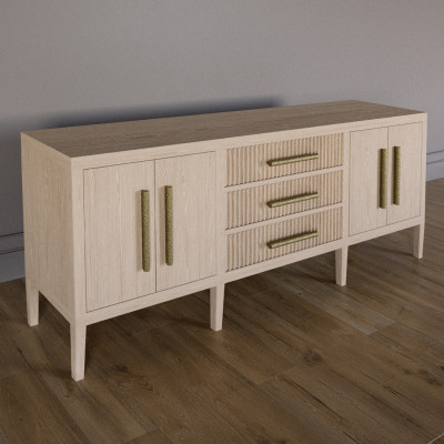 Буфет Primo с тремя ящиками и двумя фасадами Светлый дуб