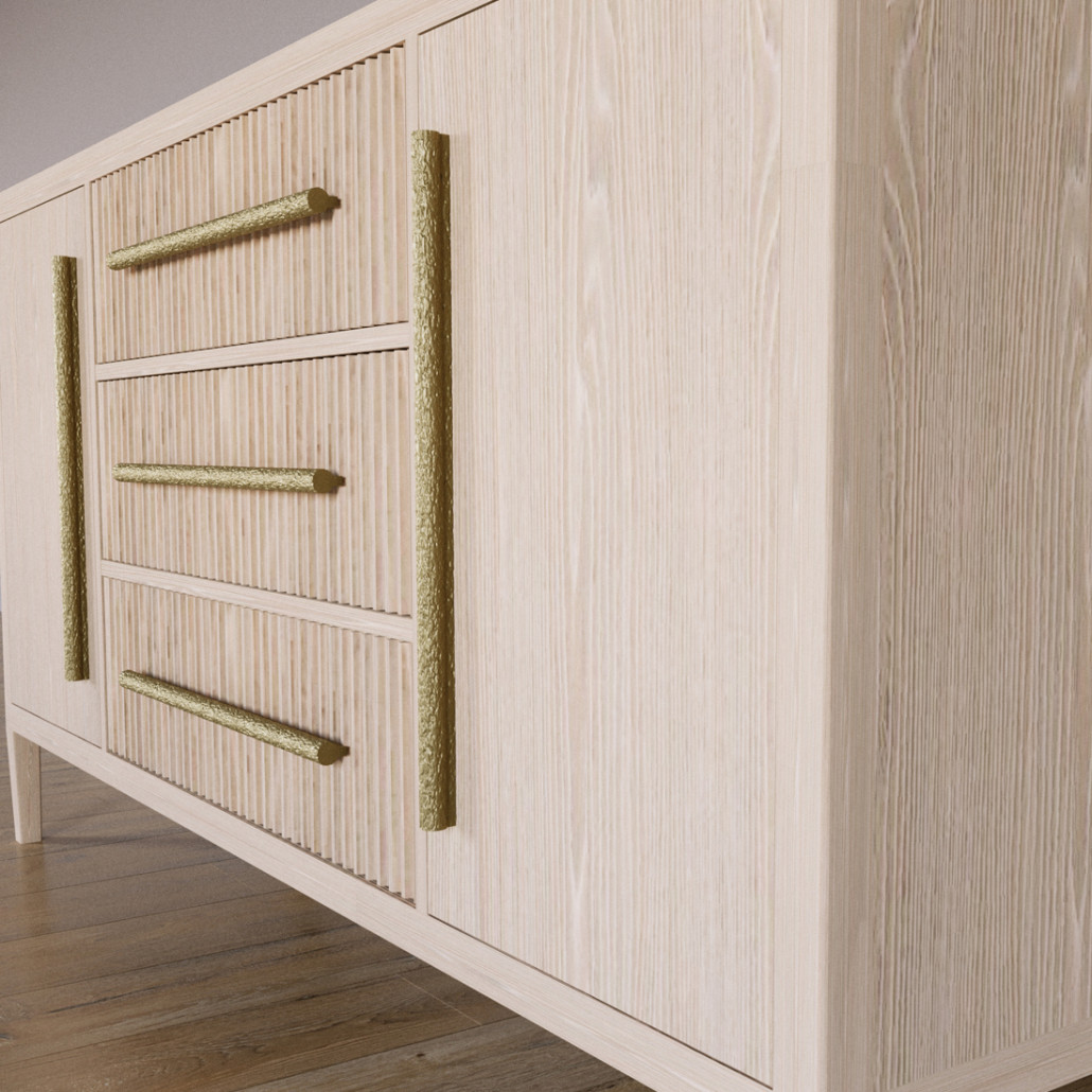 Буфет Primo с тремя ящиками и двумя фасадами Светлый дуб