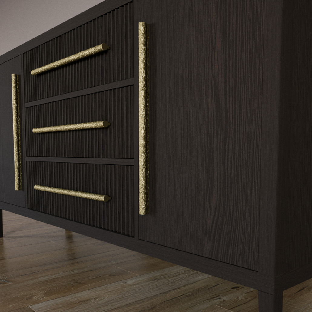 Буфет Primo с тремя ящиками и двумя фасадами Темный орех