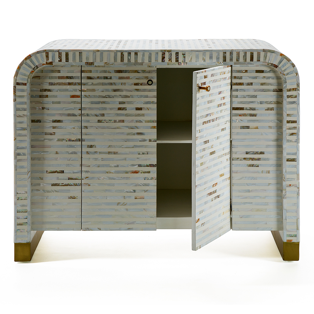 Буфет в гостиную с инкрустацией  Mother of Pearl Inlay Cabinet