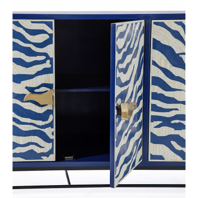Буфет в гостиную с инкрустацией Bone Inlay Deco Sideboard - Orleans ZEBRA