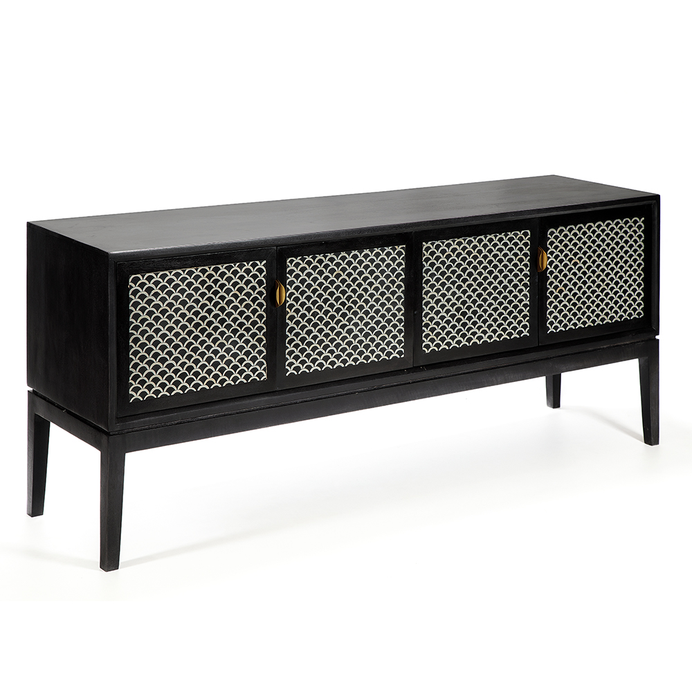 Буфет в гостиную с инкрустацией Bone Inlay sideboard - 4 doors